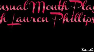 Breathless Redhead Lauren Phillips Loves Hand Over Mouth!