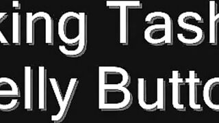 Hot belly button licking