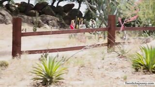 Sexy Luna gives a hot massage to Yhivi