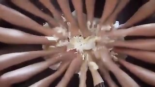 Sexy Porn Stars Barefoot Cake Crushing