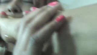 Ebony foot worship