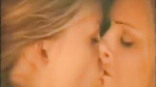 Sunrise Adams and Nicole Sheridan lickin by the fire