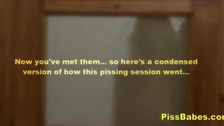Pissing Teen Lesbians Threesome
