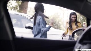 Nerdy girl having sex with school bully - Emily Willis and Gianna Dior