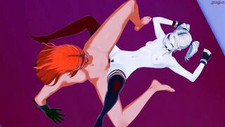 Harley Quinn and Poison Ivy have lesbian sex. DC Hentai