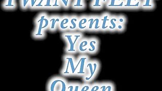 Wearing Flats and Licking Feet