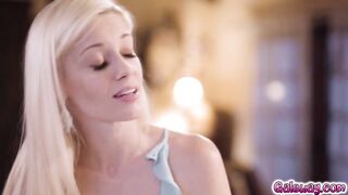 Lesbian doctor Charlotte Stokely having sex with her sexy patient