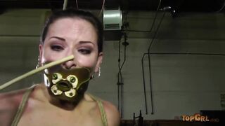 Lesbian bondage torture session