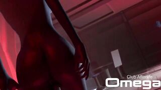 Rey gets pounded by liara (futa)