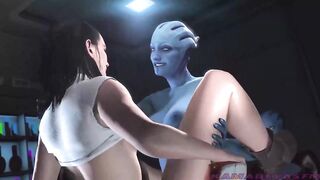 Rey gets pounded by liara (futa)