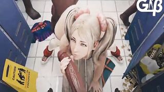 Bursty Juliet Loves To help The Janitors of SAn Romero Palo de picas