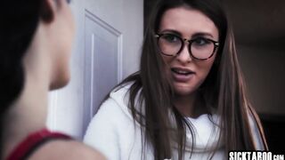 Sexy big ass teen enjoyed hard lesbians sex with her dirty friend Mia Moor