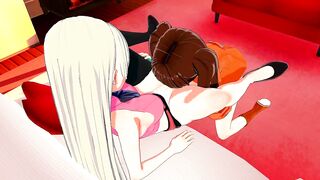 Seven Deadly Sins: Elizabeth Lioness and Diane HOT LESBIAN SEX (3D Hentai)