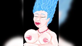 Cartoon sex the simpsons #milhouse 's daddy & #marge simpson