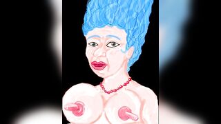 Cartoon sex the simpsons #milhouse 's daddy & #marge simpson