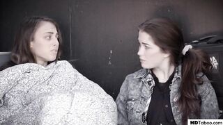 Homeless girls find a sugar mommy - Gia Derza, Evelyn Claire