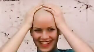 Sexy woman headshave