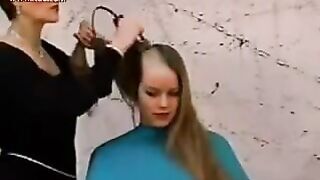 Sexy woman headshave