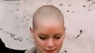Sexy woman headshave