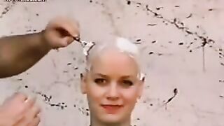 Sexy woman headshave