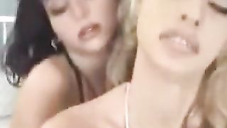 Two Girls Kissing Compliation - Collage Lesbians