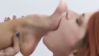 Anna Worships Mandy's Feet