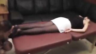 Sleep Nylon Foot Worship