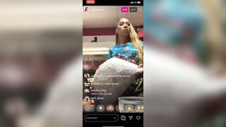 TITTIES TITTIES TITTIES ON @DIIAMONND INSTAGRAM LIVE