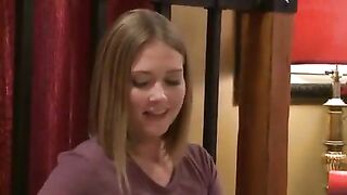 Milf seduces masseuse