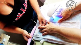 Trying to Seduce the Hot MILF who did my Nails at the Nail Salon