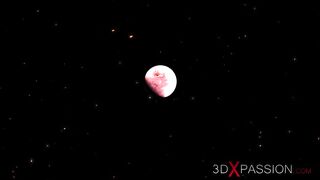 Super Hot Sexy Girl has Hard Anal Sex with 3d Android