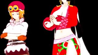 One Piece Hentai - Lesbian Sex Scissors