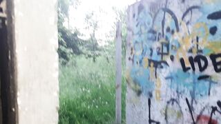 I Cum in her Mouth to the Sound of Rain in a Public Place - Lesbian_illusion