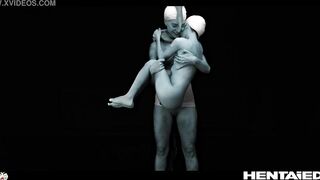 Real Life Hentai - Alien Lesbian Breastfeeding and self Anal Fuck