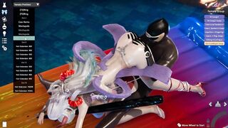 Cow Goddess Takes 12 Inch Black Monster Cock and Performs Succubus Lesbian Fuck in Public Hotel