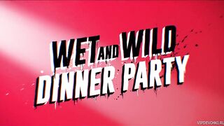 Cali Carter and Vina Sky in Wet And Wild Dinner