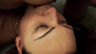 Blonde Gets her Feet and Perfect Ass Licked by Female Slave