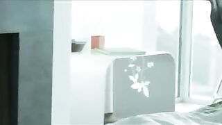 Two girls in bed feet licking