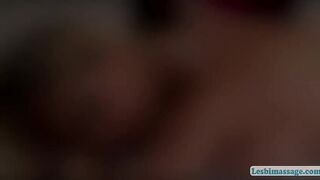 A horny afternoon lesbian sex action at the spa