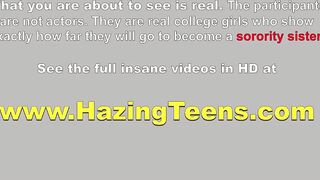 Real Hazing College Girls Lick Each Others Beavers