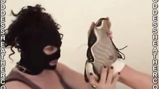 slave girl worship her mature Goddes sexy white socks