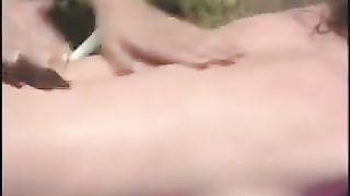 Red neck Milfs tanning