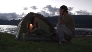Colombian Lesbian Sex at The Camp