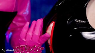 Gag Play Lesbian Hot Sex Video FemDom Mistress Arya Grander and her Submissive MILFie Girl