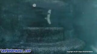 Underwater lesbian fun