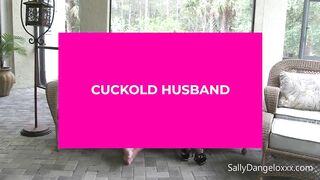 CUCKOLD HUSBAND GETS PEGGED and PISSED on plus clip  BITCH GETS DOMMED  #cuck #lesbian #pee #pegged