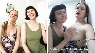 #ExhibitionistAugust with Delfine & Sally Pt 1