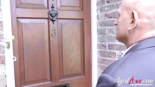 OLDNANNY Horny mature enjoyed lesbian sex with two girls