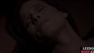 WHIPPED ASS - Big titted lesbian milf gets dominated anal in bdsm session