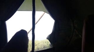 Romantic CAMPING Adventure # Night TENT SEX n Morning PEE at Sea Shore WILD CAMPING